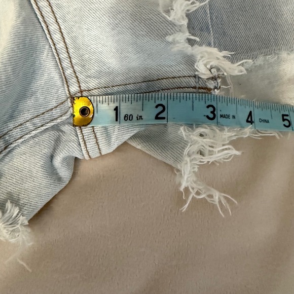 Abercrombie and Fitch Cutoff Shorts High Rise Curve Love Size 30 Waist - Picture 7 of 9